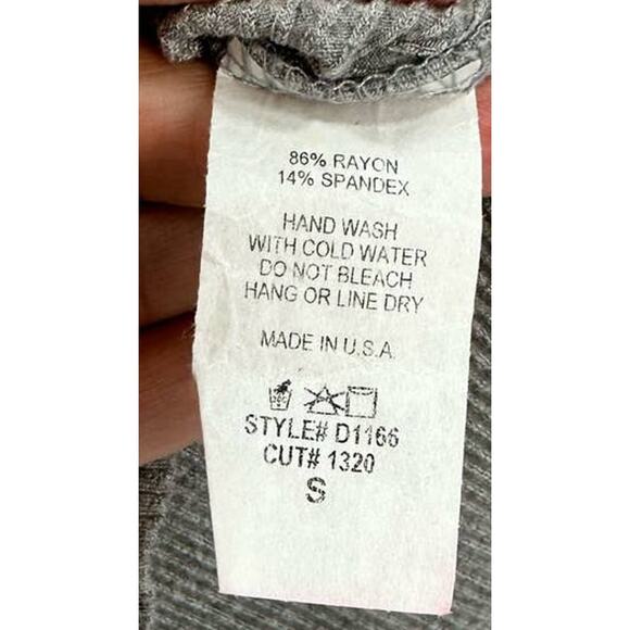 The NW Grey Ribbed Sleeveless Mini Dress Tank Bodycon Crewneck Size Small - Picture 5 of 5